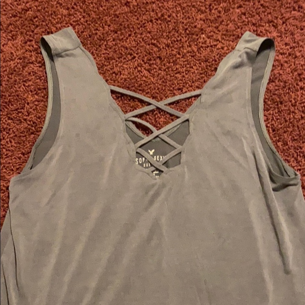Grey American Eagle tank top